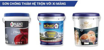 Sơn Chống Thấm Hệ Trộn Với Xi Măng